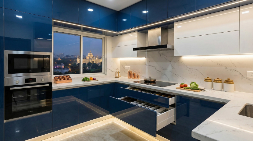 Premium modular kitchen cost in Kolkata